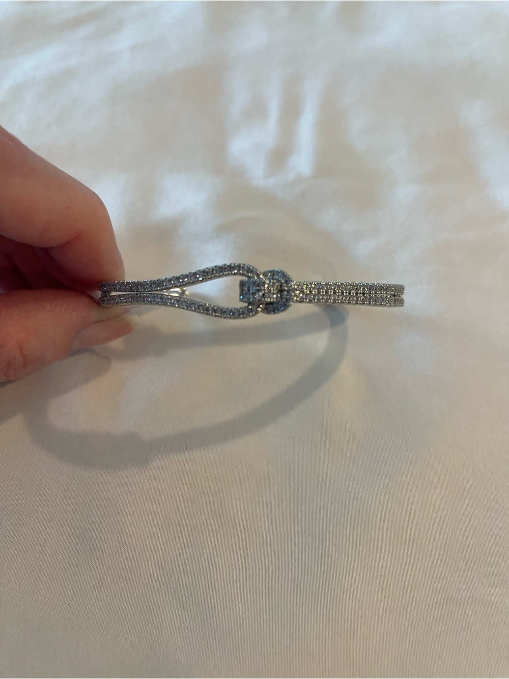 Swarovski knot bracelet
